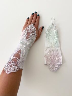 ౨ৎ˚⟡˖ hand dyed fairycore lace gloves ˖⟡˚౨ৎ⋆